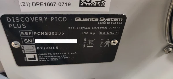 2019 Quanta Systems Pico Discovery Plus